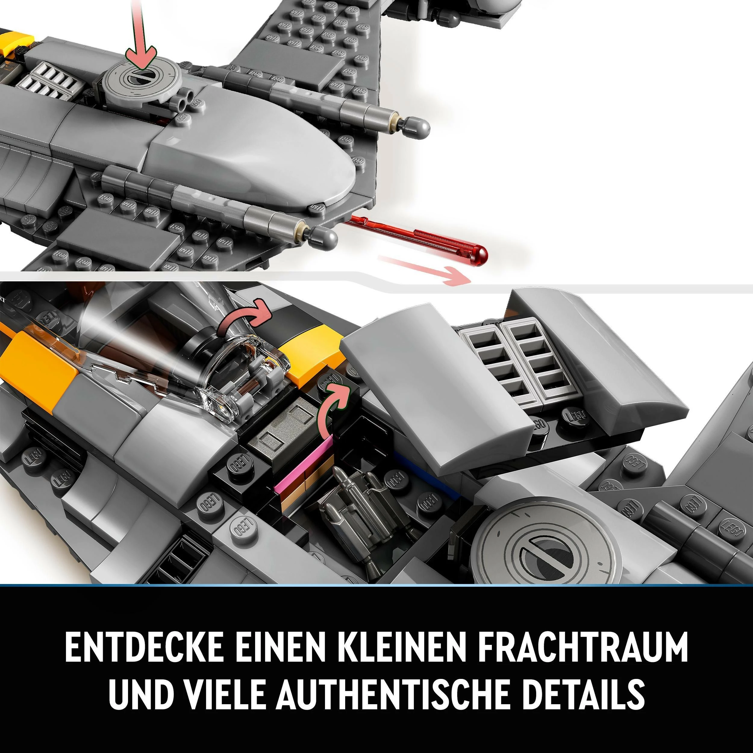 Set ndërtimi LEGO Star Wars The Mandalorian’s N-1 Starfighter, 412 pjesë, plastikë, shumëngjyrësh
