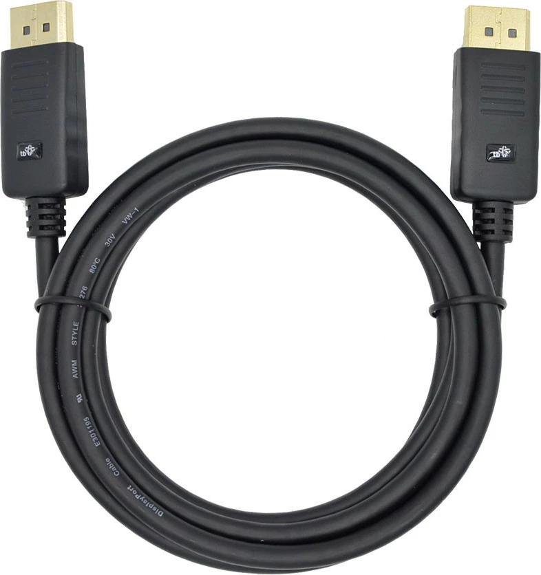 Kabllo DisplayPort TB AKTBXVDMDPPG18B, 1.8 m, e zezë
