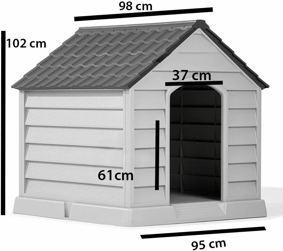 Shtëpi për kafshë shtëpiake, Paws & Whiskers, 5101-4, gri dhe e gjelbër, 95x102x98cm