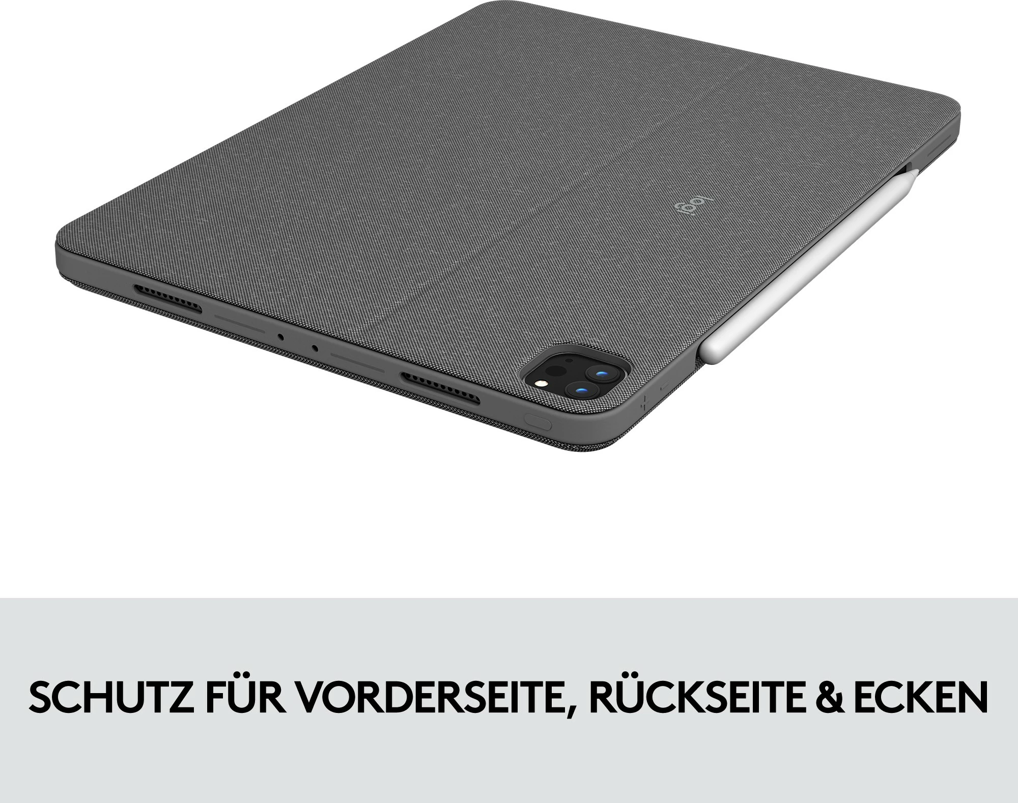 Mbështjellës me tastierë Logitech Combo Touch për iPad Pro 12.9, QWERTZ, Oxford Grey