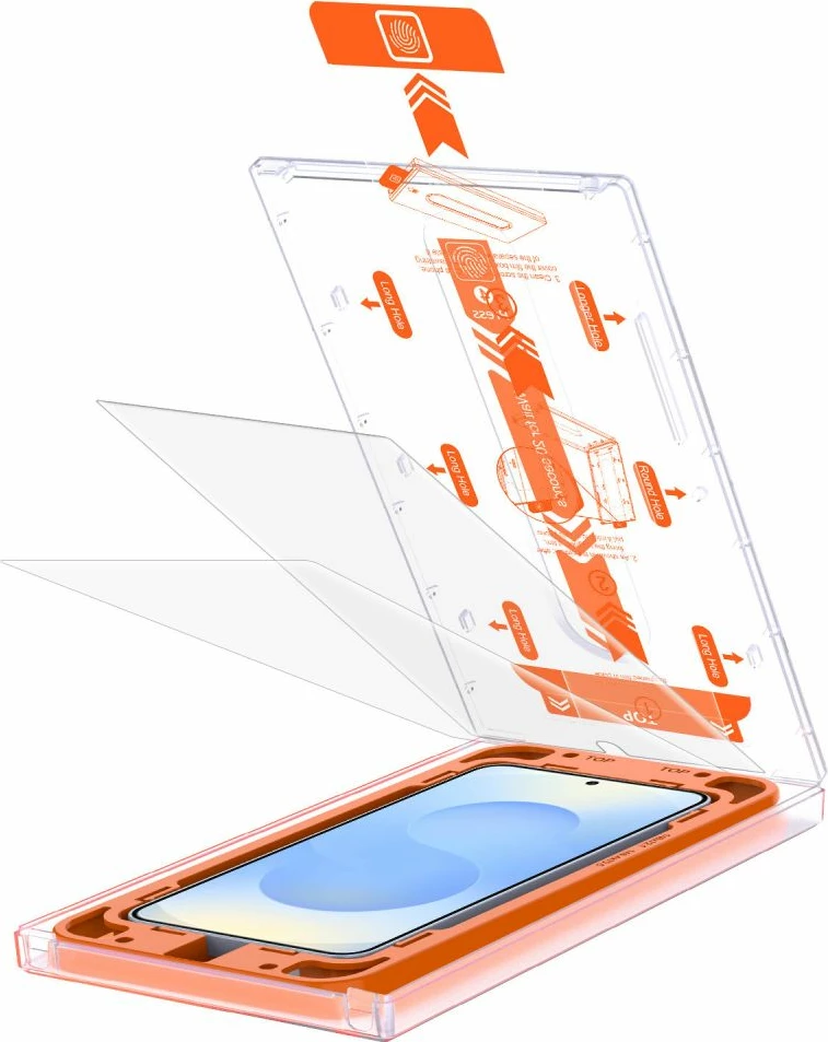 Xham mbrojtës Tech-Protect Quick Set+ për Samsung Galaxy S25+, Transparent, set prej 2 copë