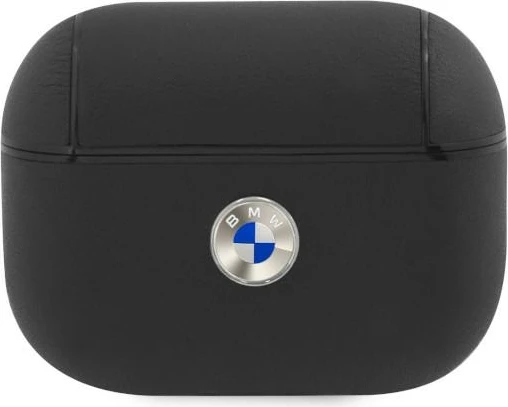 Mbështjellës BMW për AirPods Pro, lëkurë natyrale, i zi