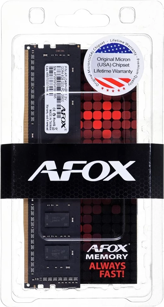 RAM Memorje AFOX DDR4 16GB 2400MHZ