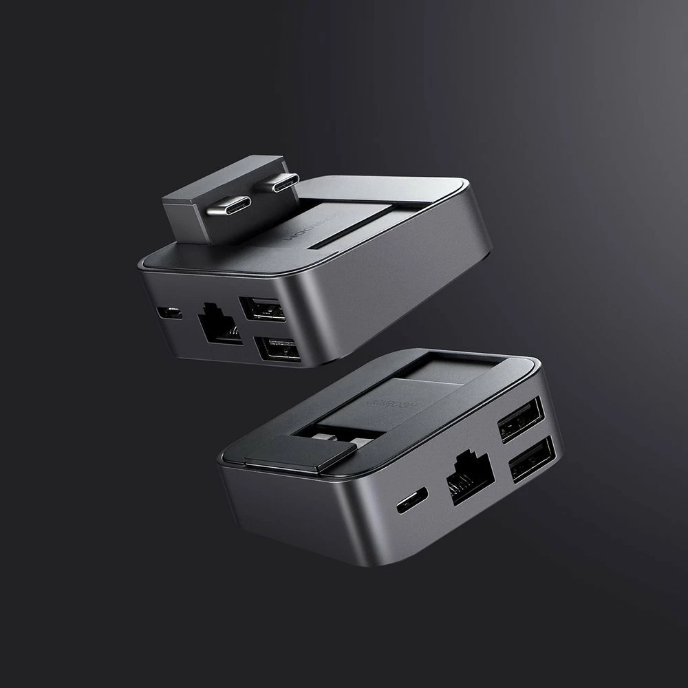 HUB multifunksional Joyroom S-H121, për MacBook Pro, 8 porta, Thunderbolt 3, Gri