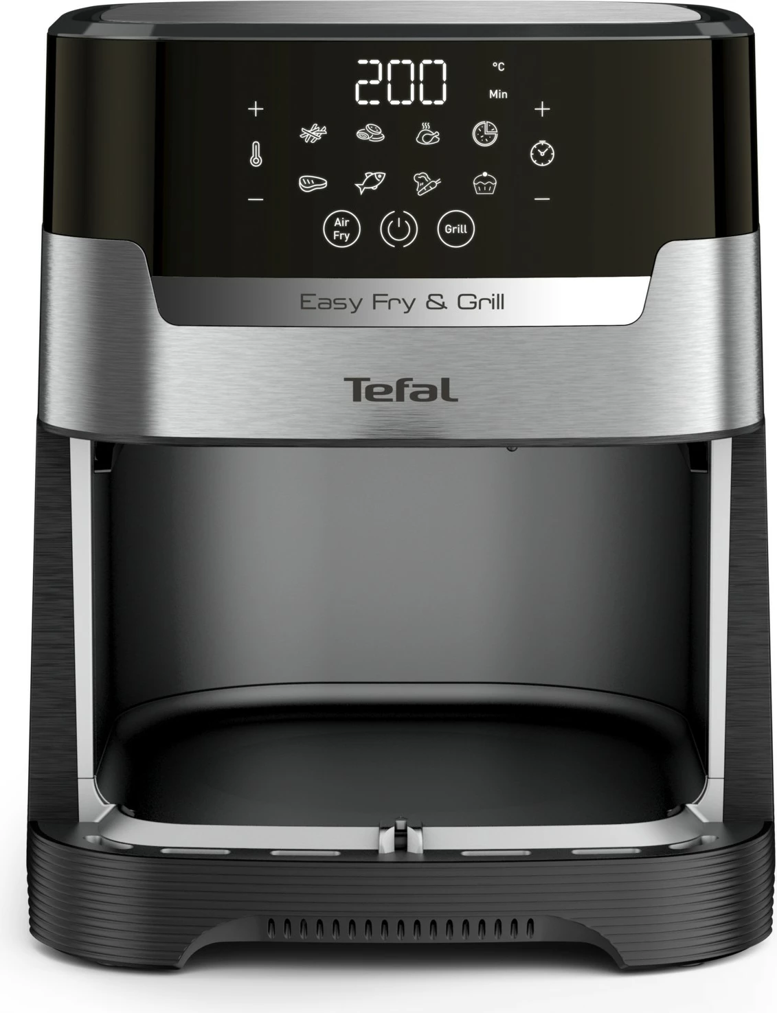 Fritezë me ajër të nxehtë Tefal Easy Fry & Grill EY505D, 4.2 L, çelik inox