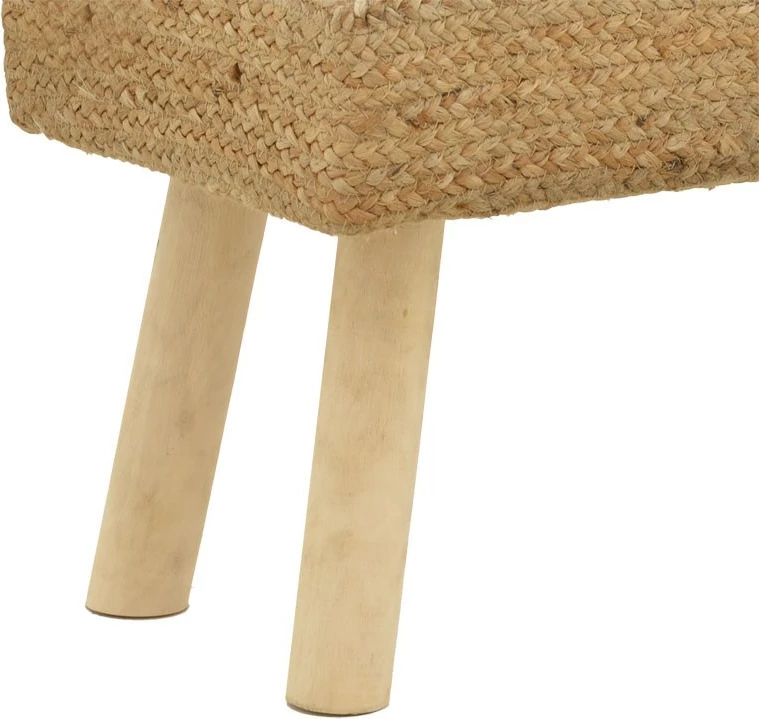 Karrige për bar Iolion Inart dru natyral-jute 60x30x40cm