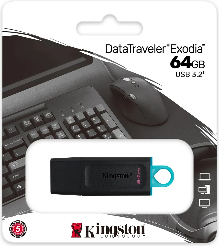 USB Kingston Technology DataTraveler, 64GB, i zi
