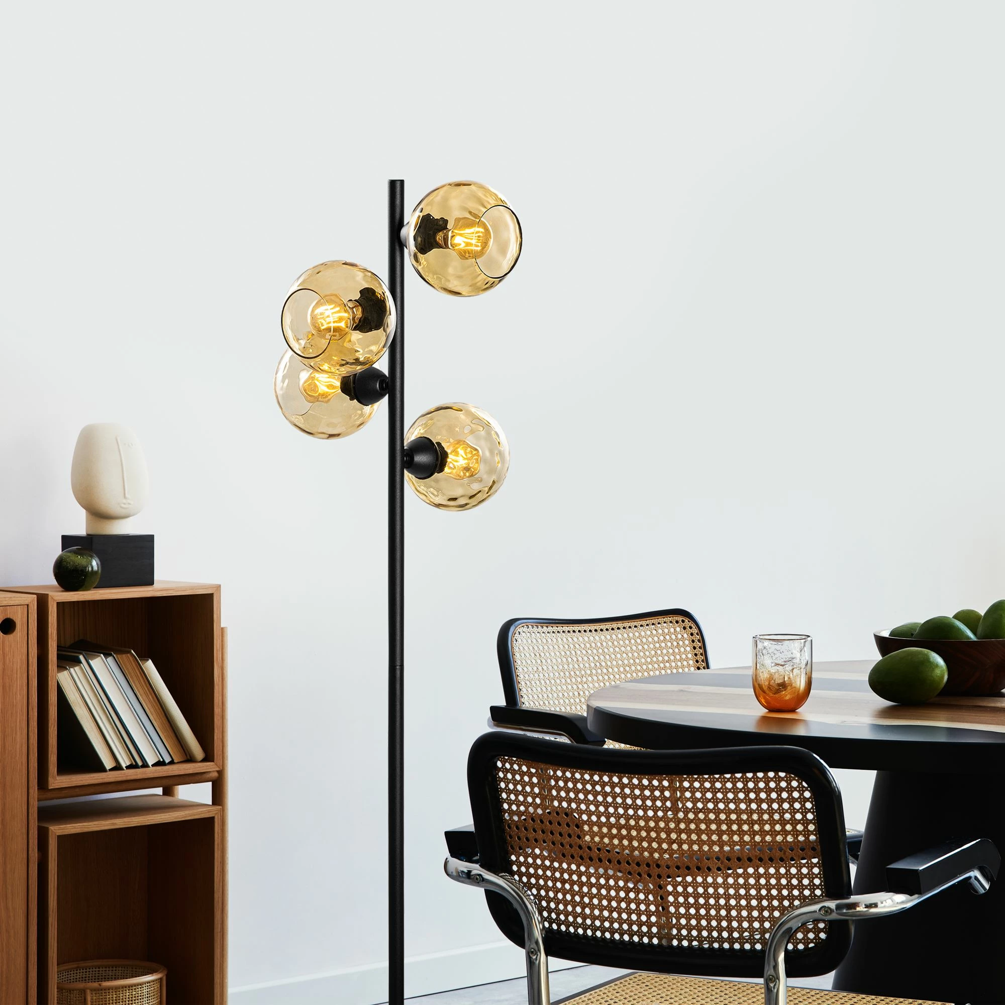 Llambë dyshemeje Opviq, Benek - 15 - 14534, e verdhë dhe e zezë