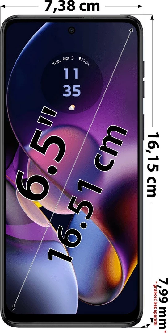 Celular Motorola Moto G54 Power 5G, 8/256GB, Midnight Blue