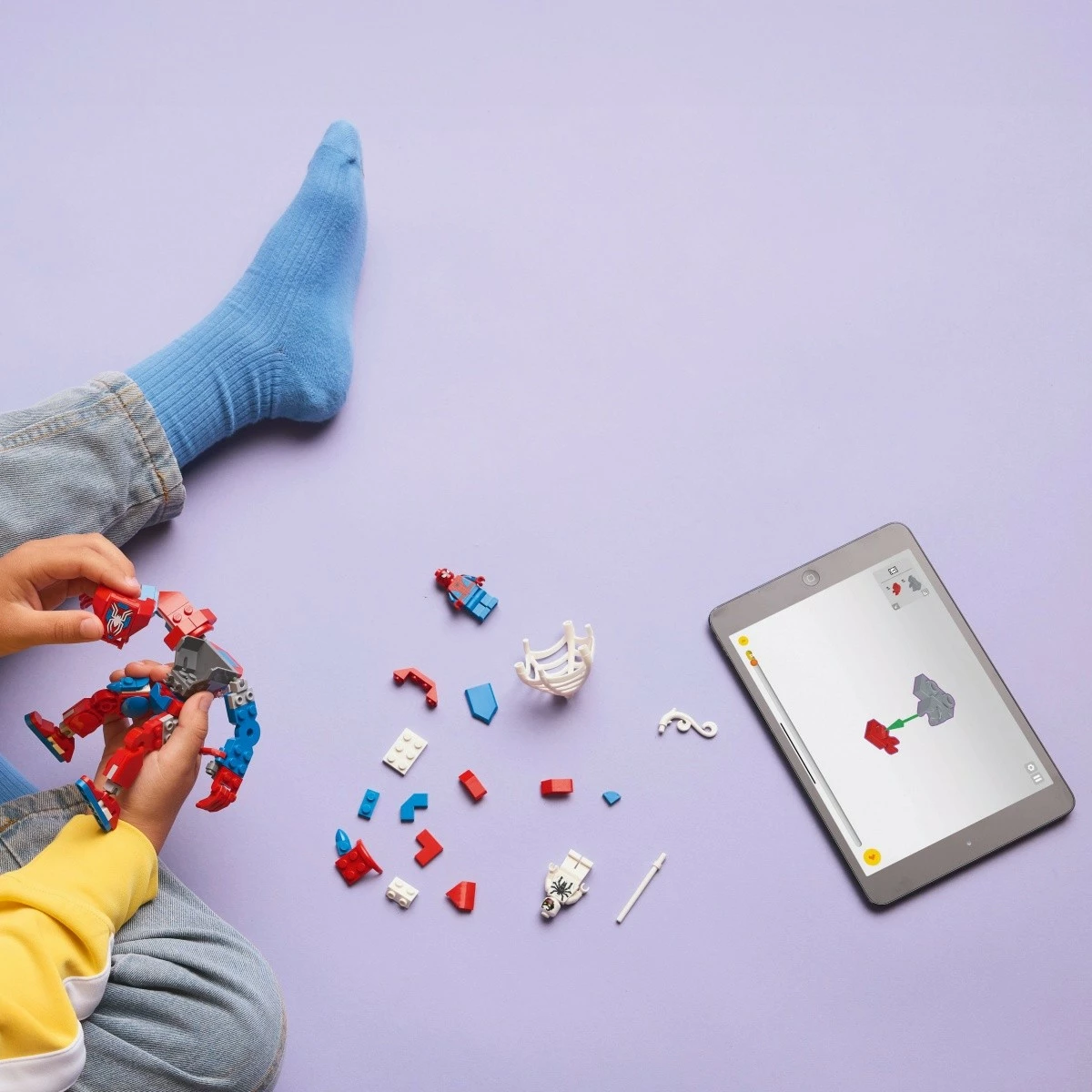 Set LEGO Marvel Super Heroes 76308 Mech Spider-Man vs. Anti-Venom, 107 pjesë