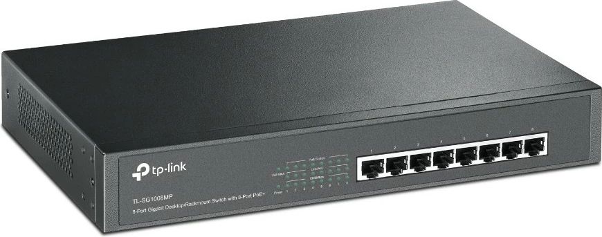 Switch TP-Link TL-SG1008MP, 8-Port Gigabit, PoE, 1U