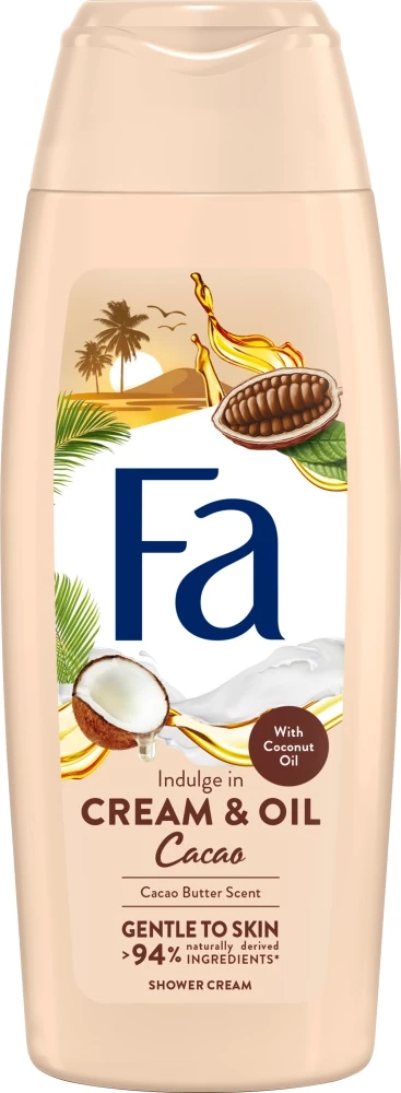 Xhel dushi për femra Fa Cream & Oil Cacao, 250ml