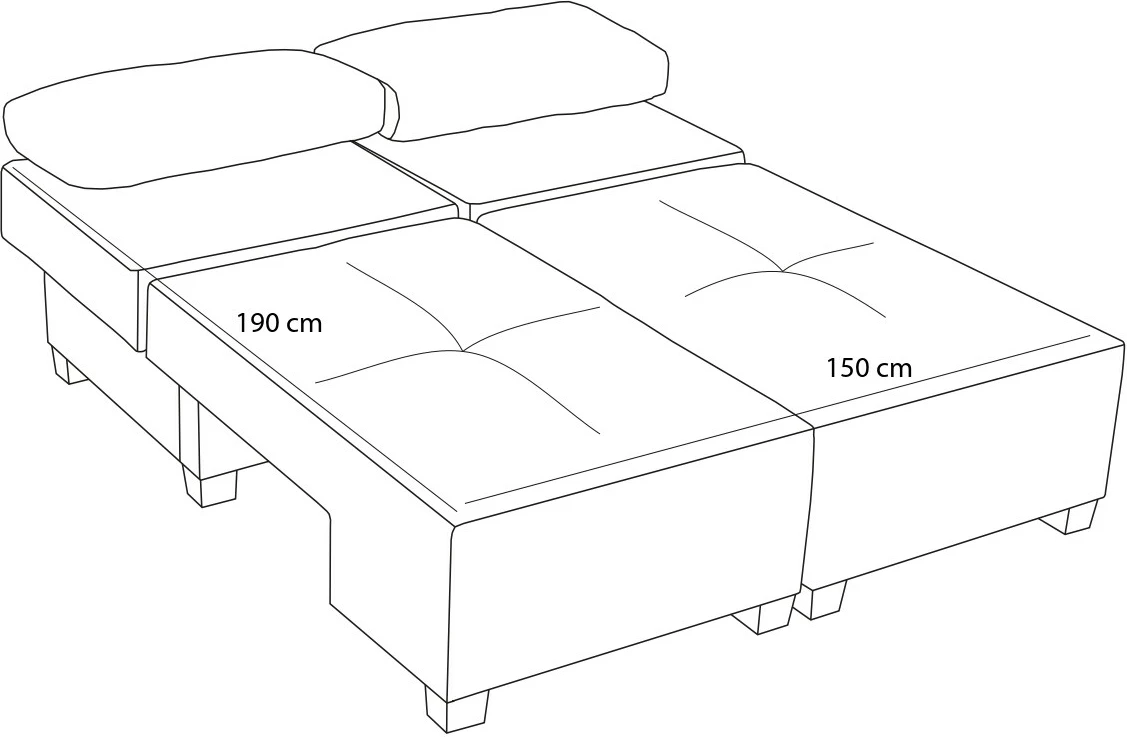 Krevat-sofa treshe, pëlhurë lino, ngjyrë antracit, Perenna