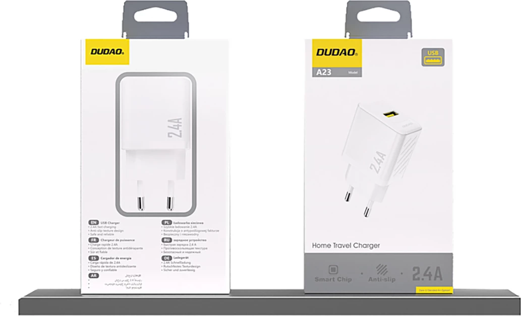 Karikues muri Dudao A23, 2.4A, 1x USB-A, i bardhë