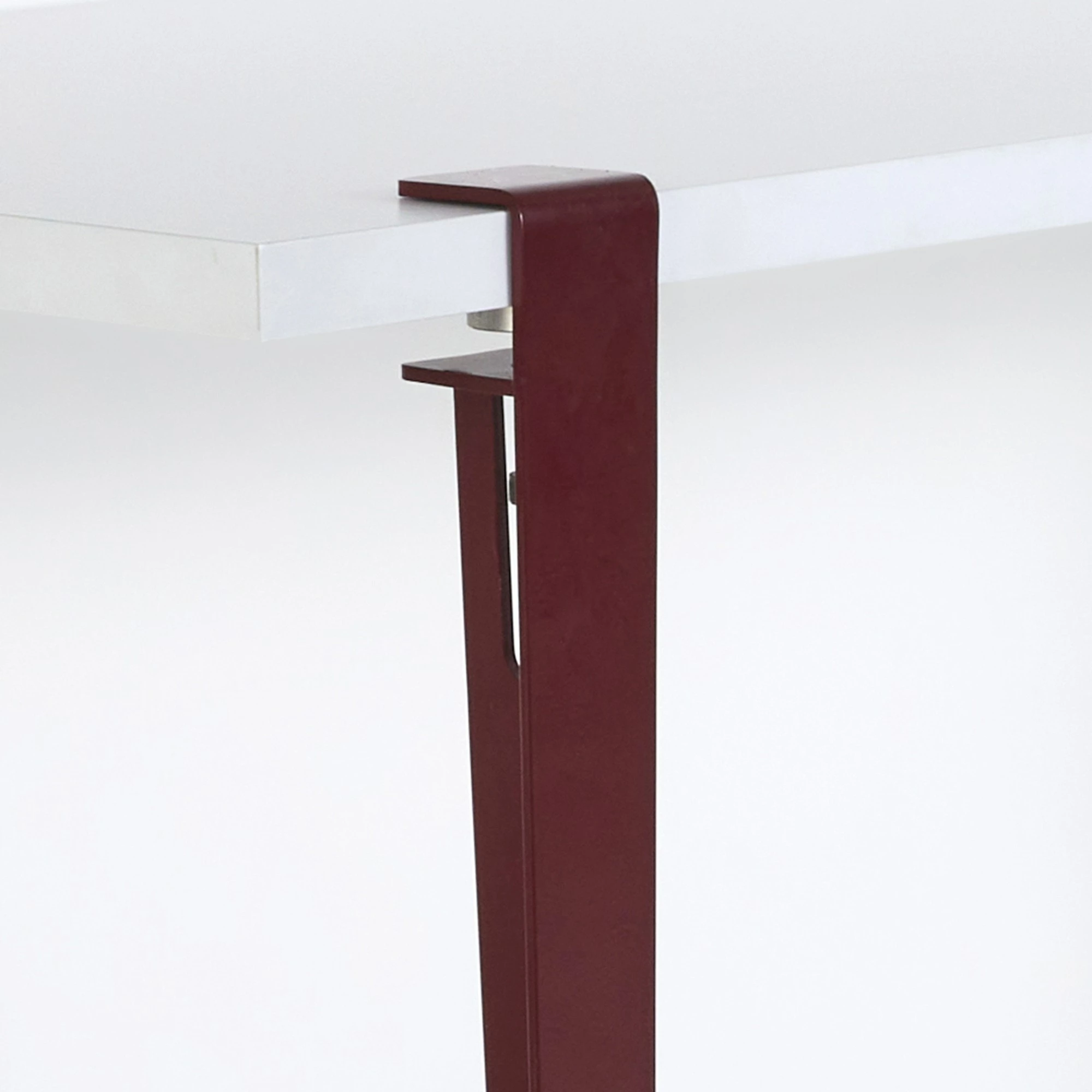 Tavolinë studimi Skye Decor, Eridanos, e bardhë-burgundy