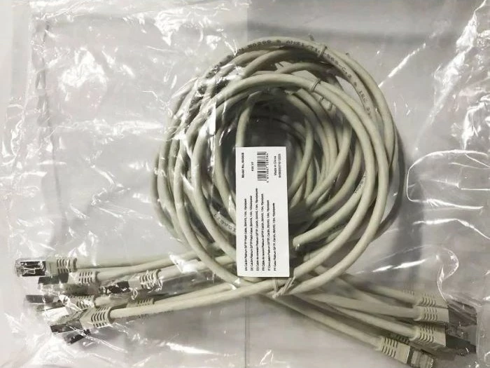 Kabllo rrjeti Cat6a Equip S/FTP, 1m, set 10 copë, gri
