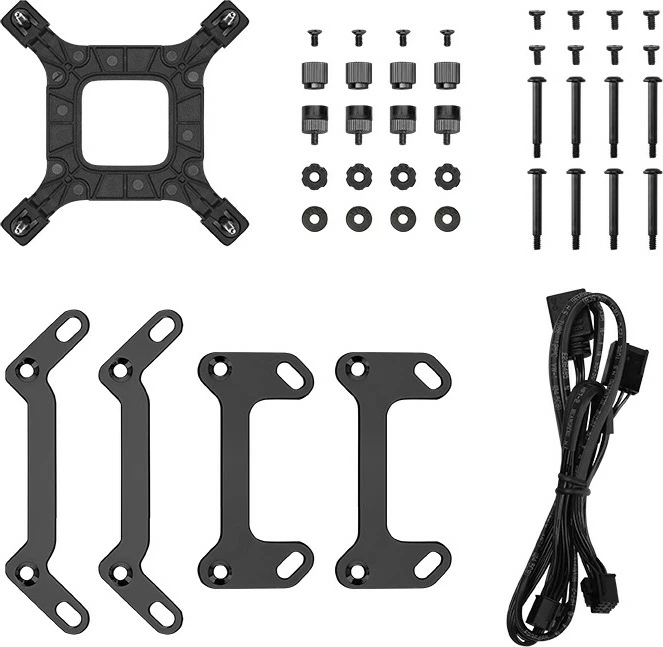 Ftohës me lëng Deepcool LQ240, 240mm, ARGB, i zi