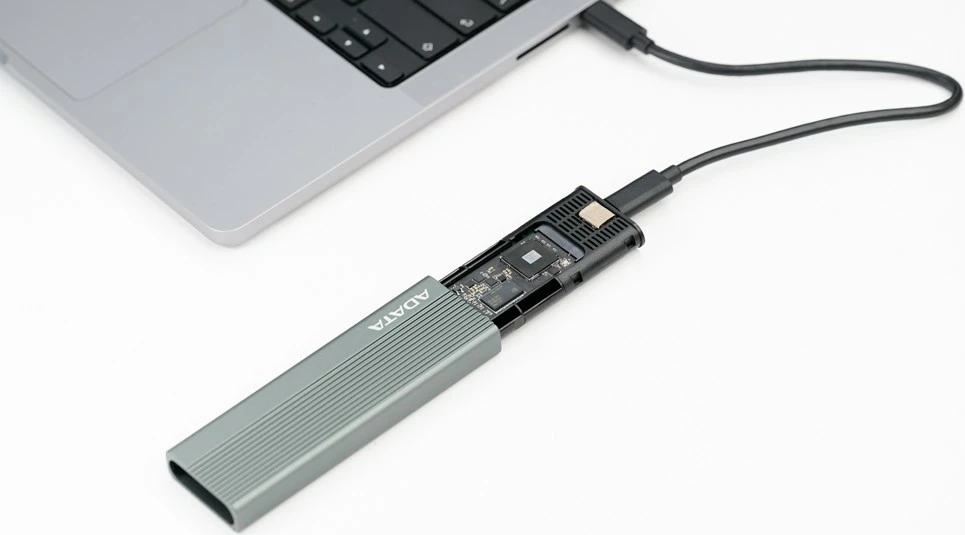 Kasë e jashtme SSD Adata EC680, M.2, USB 3.2 Type-C, Gri