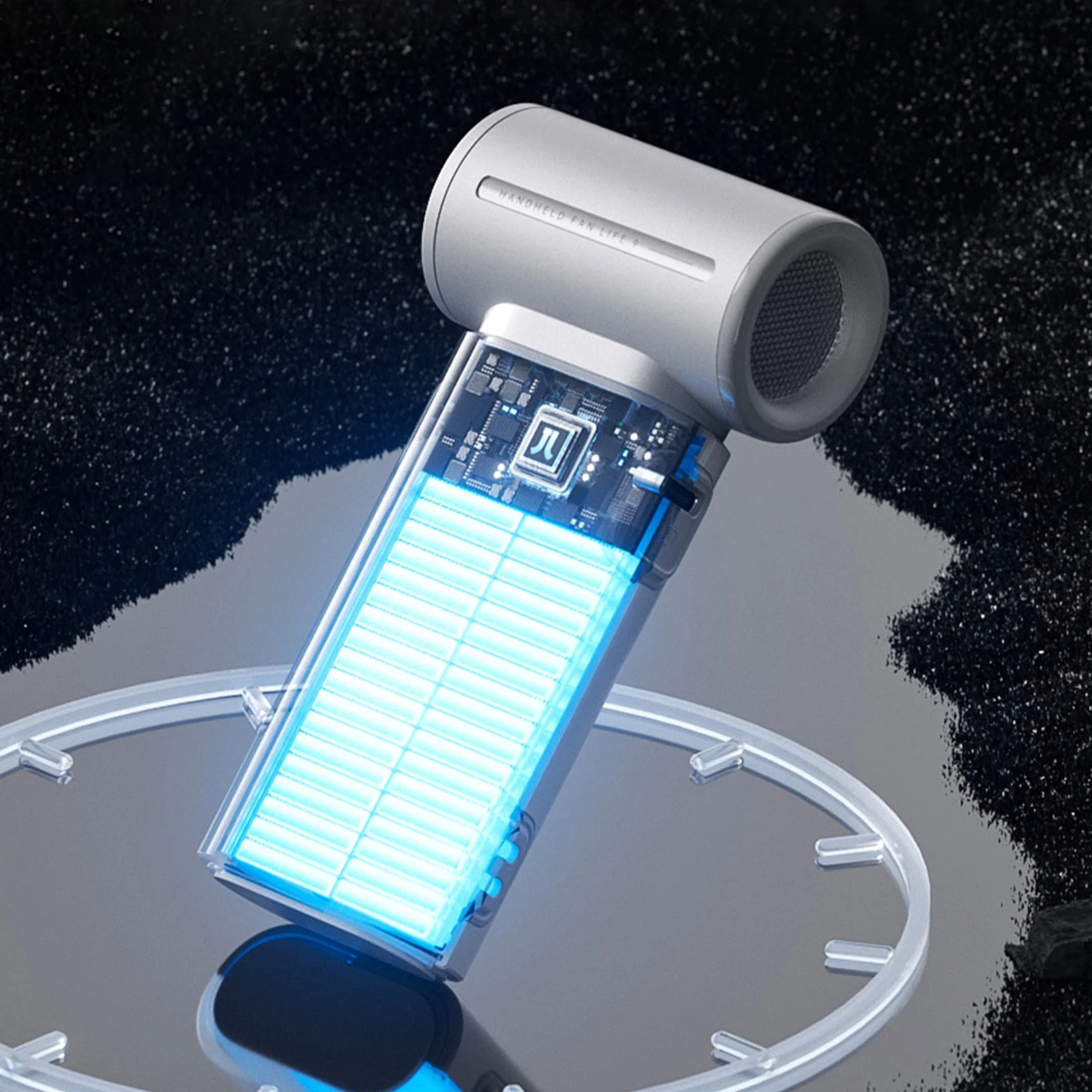 Ventilator dore Jisulife Life9, 3600mAh, USB-C, Gri