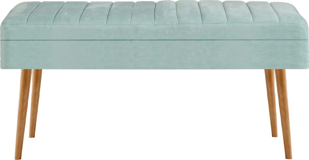 Set tavoline me karrige, zgjatese, Hanah Home Vina 0701-3, dru Atlantic, jeshile fëstëku (4 copë)