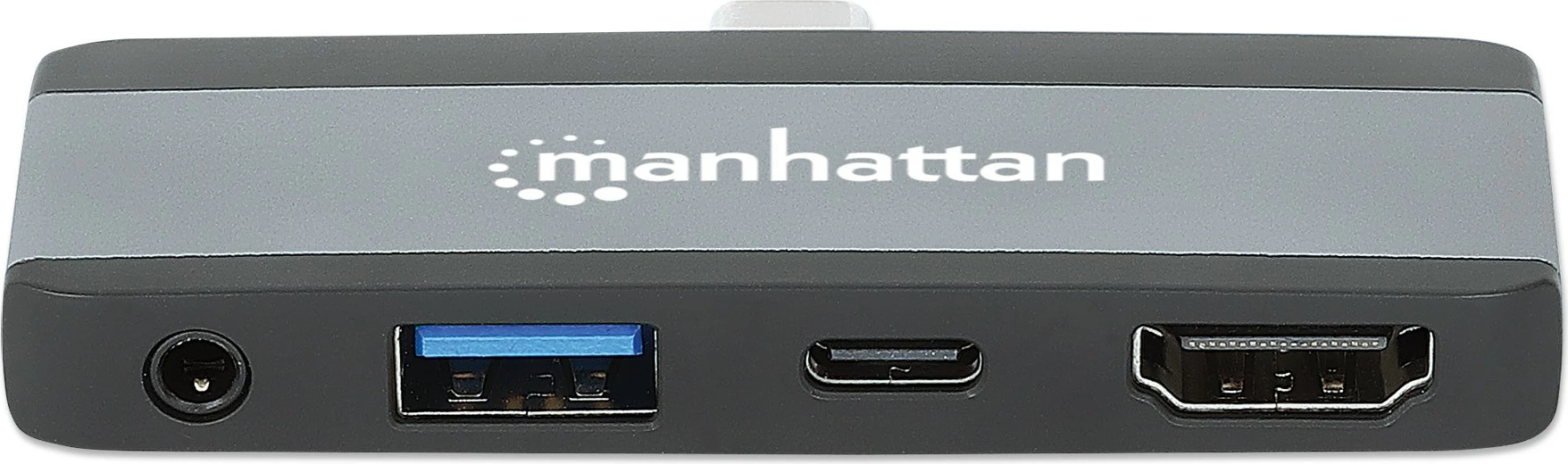 Docking station MANHATTAN USB-C PD 4-në-1, HDMI, gri