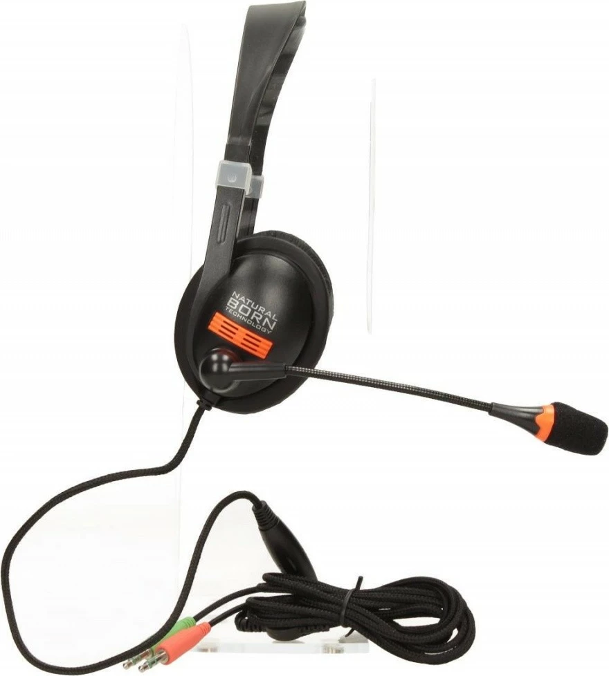 Kufje Natec Drone NSL-0294 me mikrofon, me kabllo, të zeza