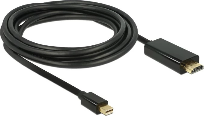 Kabëll Mini DisplayPort në HDMI DeLOCK 83699, 2m, i zi