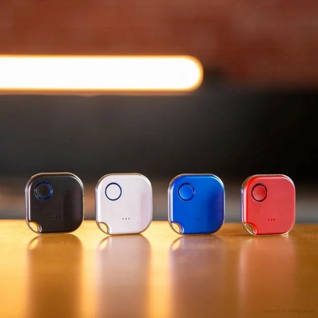 Buton i mençur Shelly BLU Button 1, Plastik, 2400 - 2484 MHz, Blu