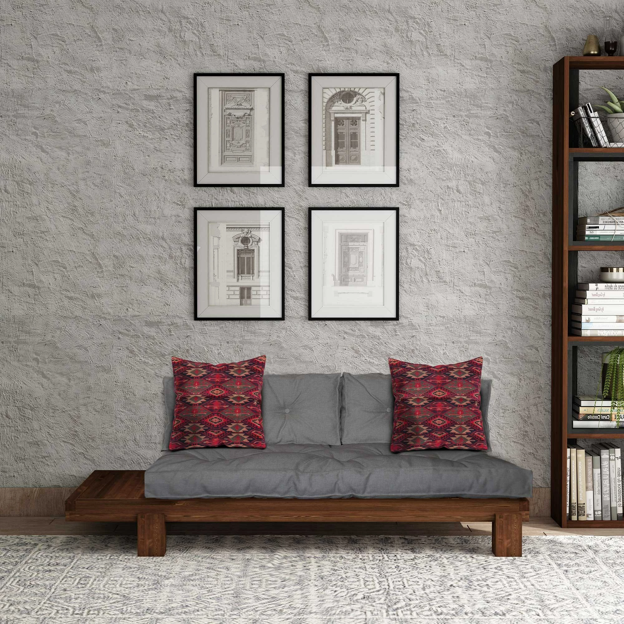 Lounge Atelier del Sofa, ngjyrë arre dhe gri, CPT8322-200