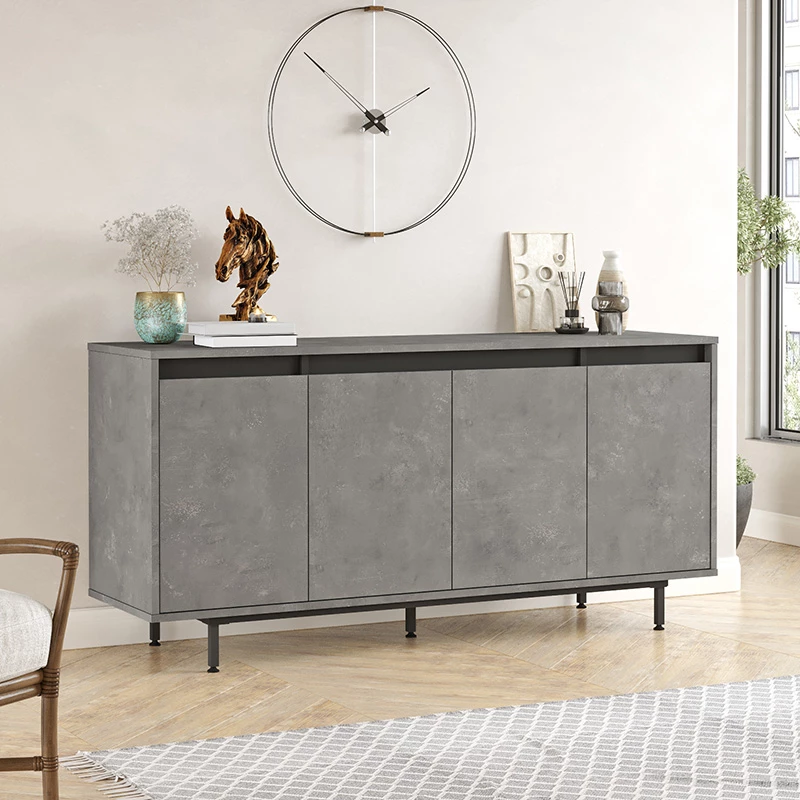 Sideboard Jethro, anthracite-wenge, 160x44.5x75.5cm