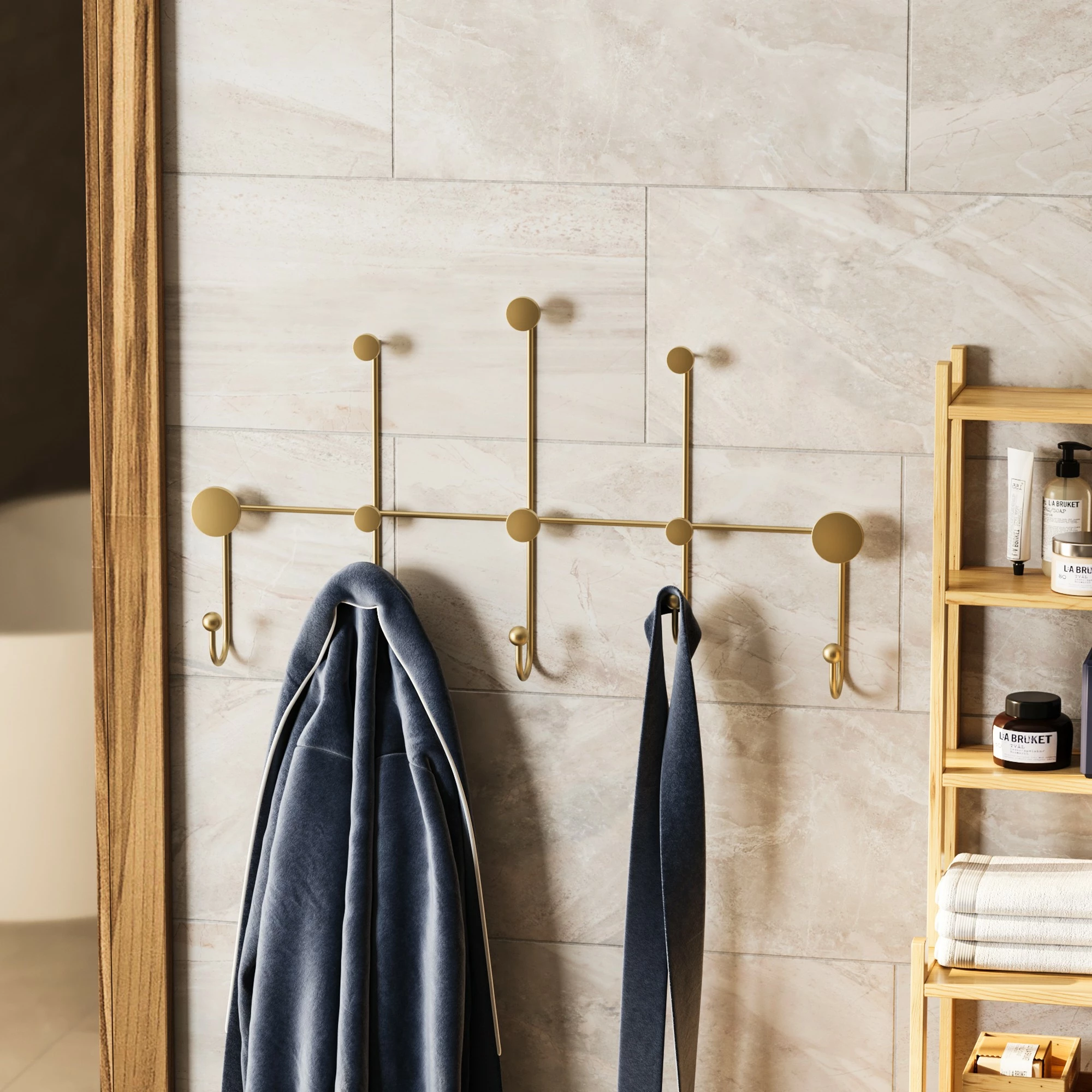 Varëse muri metalike, ngjyrë ari, Wallity Iyon-A