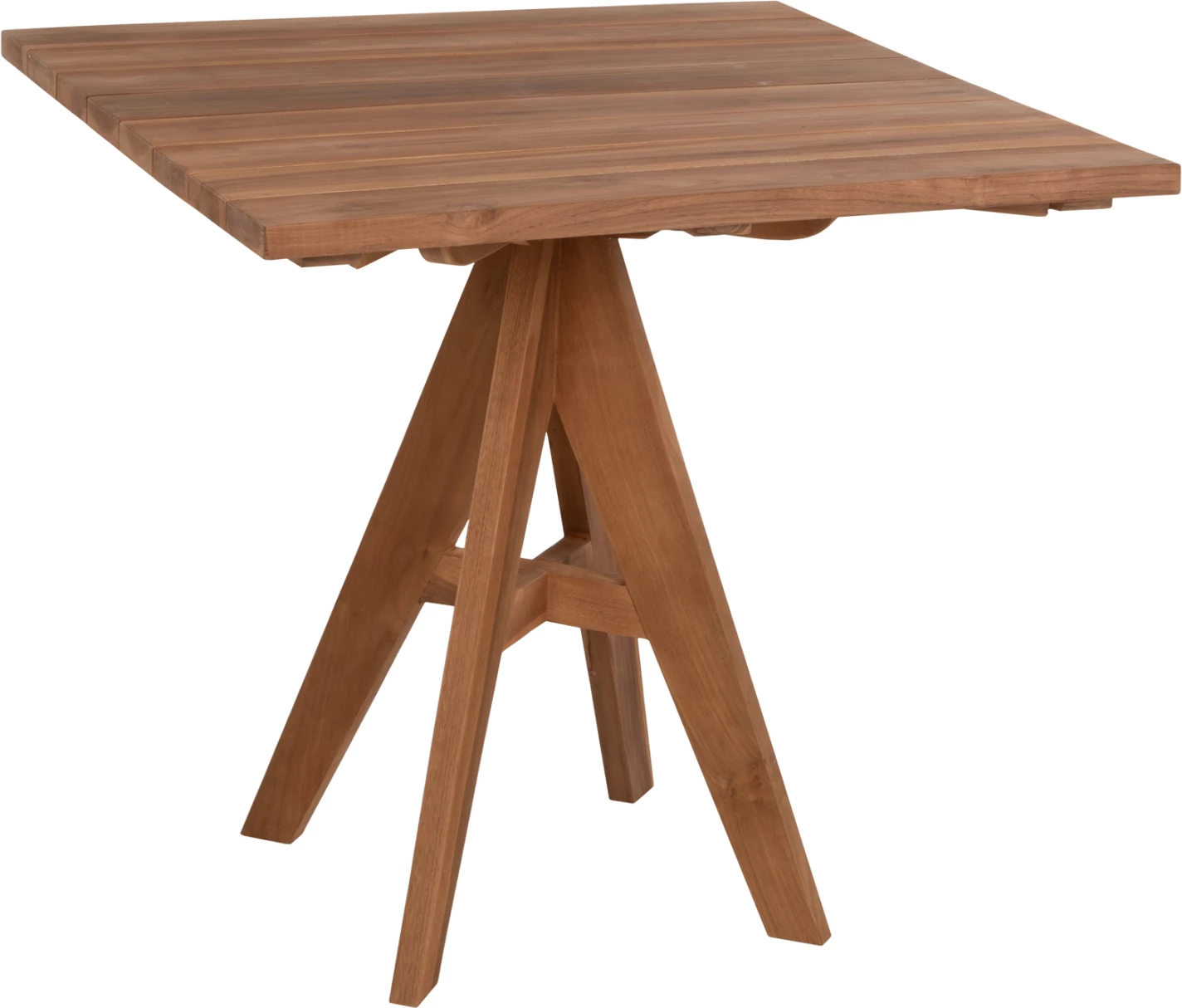 Tavolinë me karrige për terasë LEO FH9622, dru tik, 80x80x75H cm