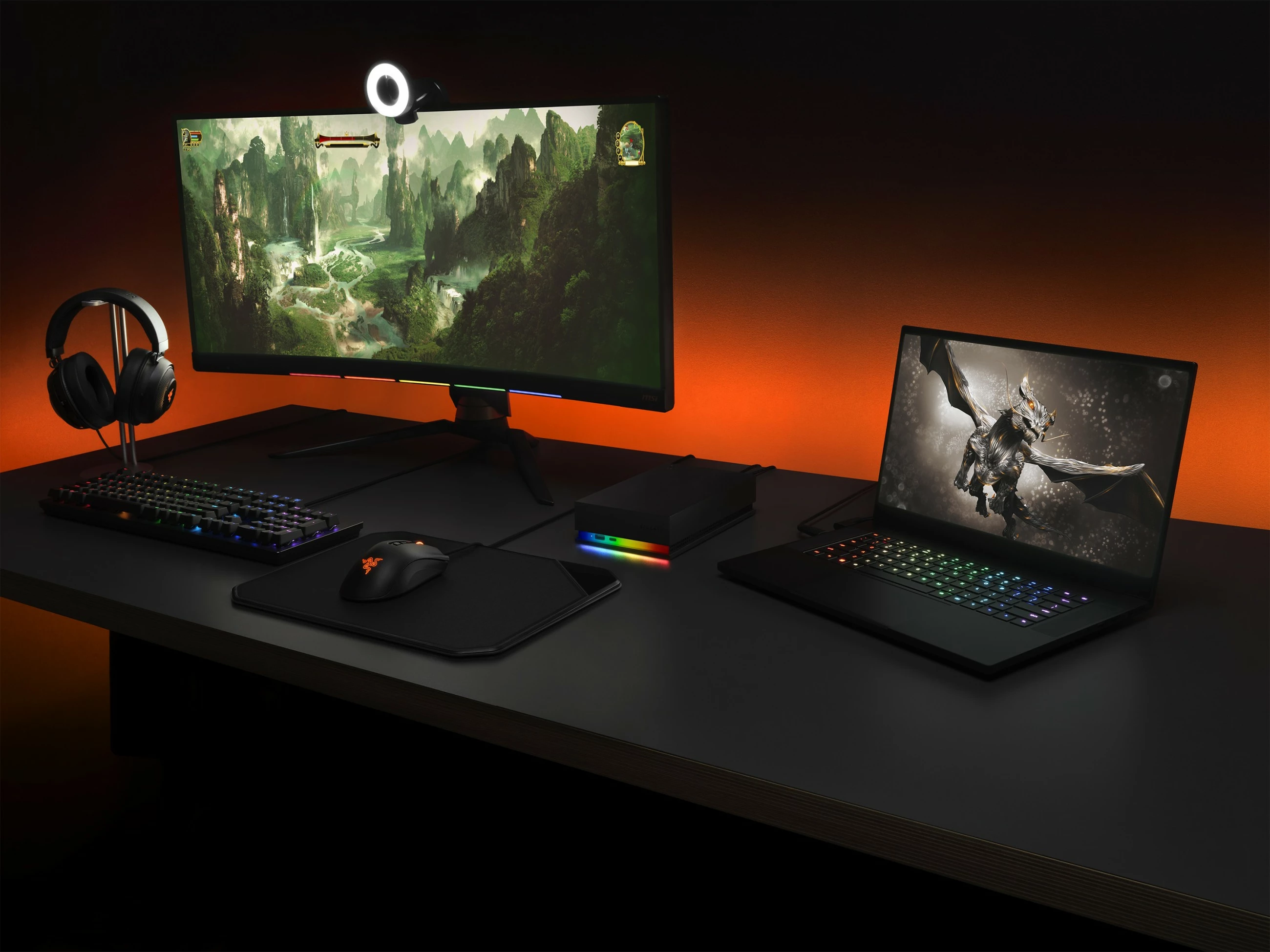 Hard disk i jashtëm Seagate FireCuda Gaming Hub 8TB, USB-C dhe USB-A, i zi