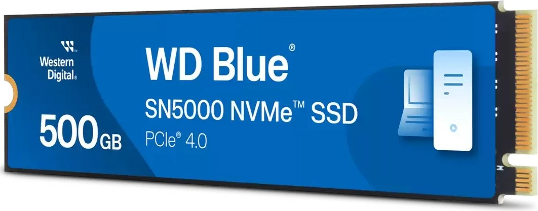 SSD Western Digital Blue SN5000, 500 GB, M.2, 5000 MB/s, Blu