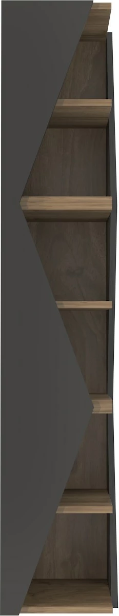 Raft librash Hanah Home, Arrow, ngjyrë e zezë dhe arre