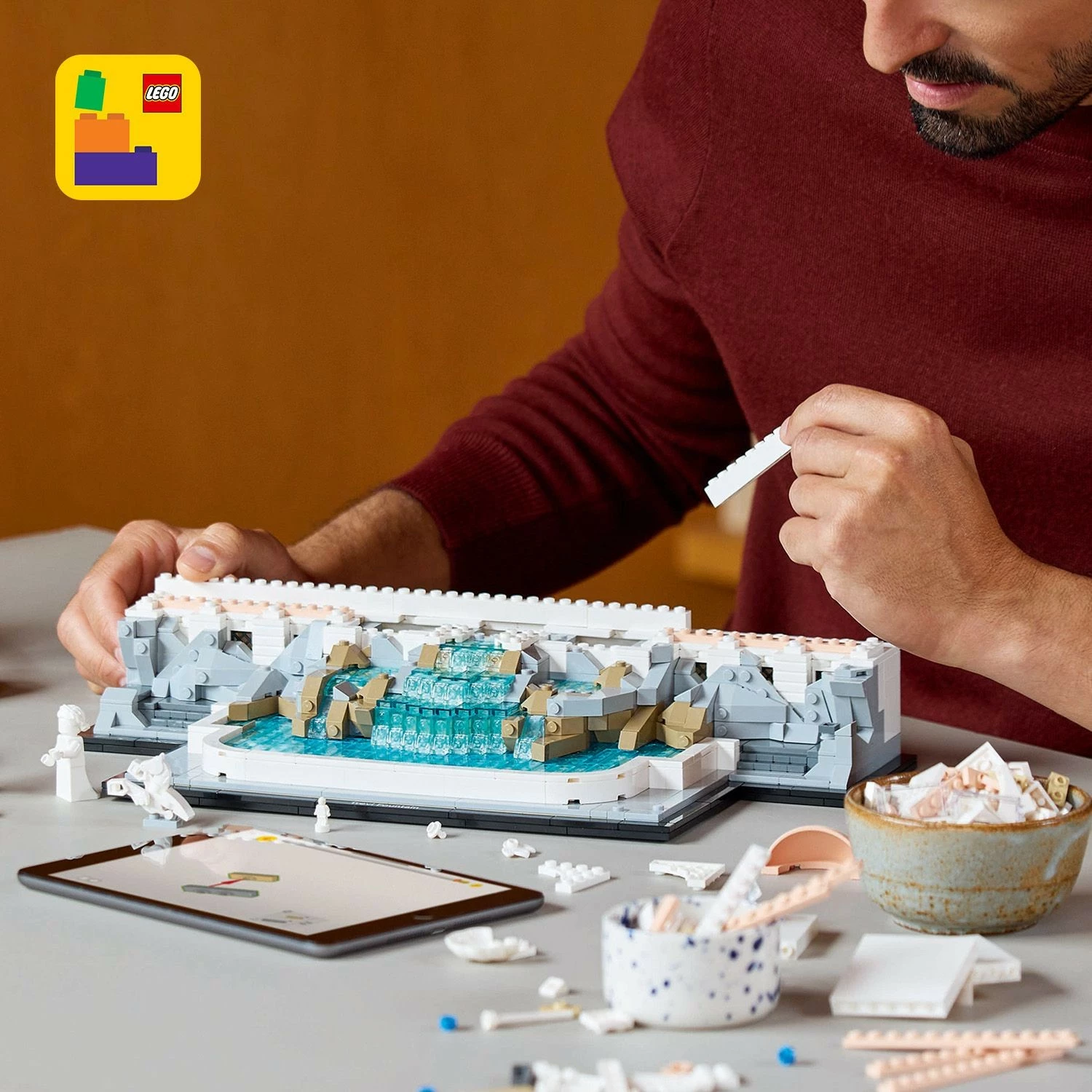 Set ndërtimi LEGO Trevi Fountain, 1880 copë, plastikë, shumëngjyrësh