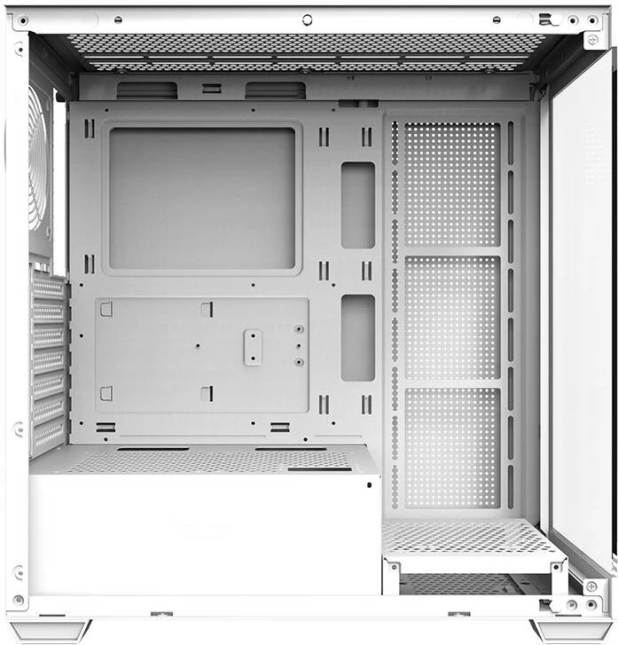Kasë Darkflash DS900, Middle Tower, ATX/M-ATX/ITX, xham i temperuar, e bardhë