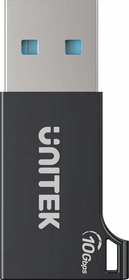 Adapter USB-A në USB-C Unitek A1049ABK01 10Gbps USB 3.2 Gen 2, i zi