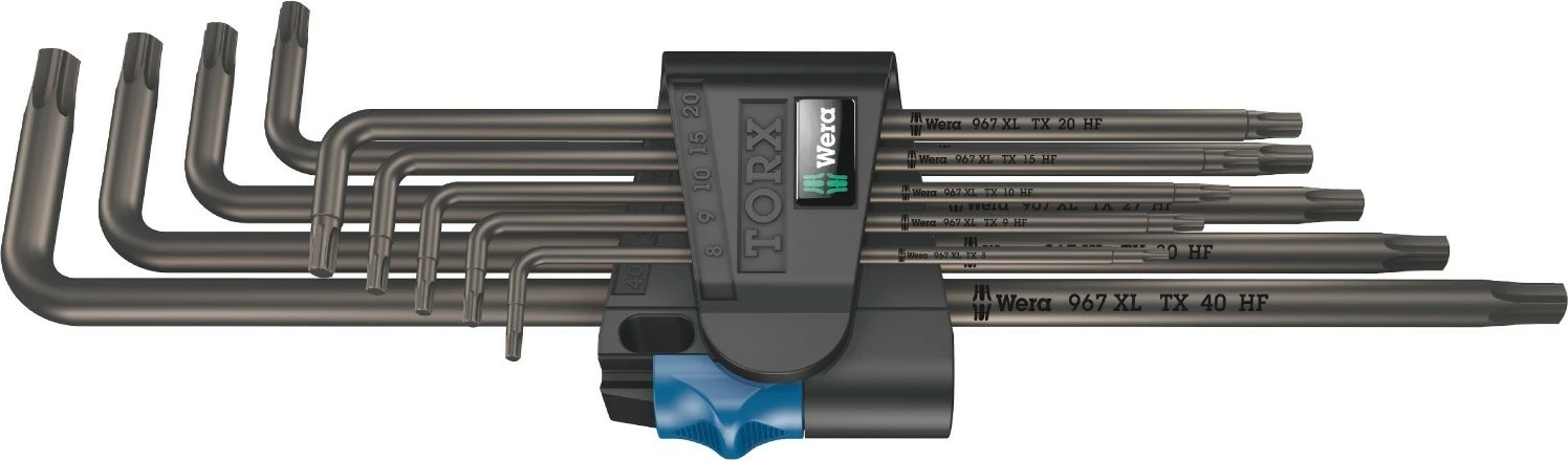 Set çelësa L-Torx Wera 05024450001, 9 copë, BlackLaser, plastikë/çelik, i zi