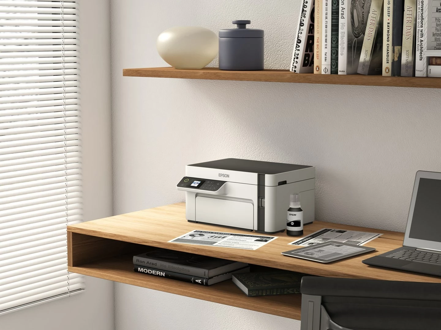 Printer Epson EcoTank M2120, Inkjet, Wi-Fi, Bardhë