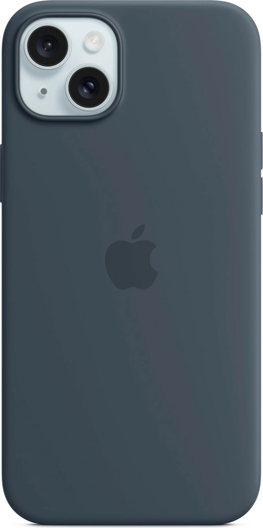 Mbështjellës Apple iPhone 15 Plus Silicone Case me MagSafe, Storm Blue