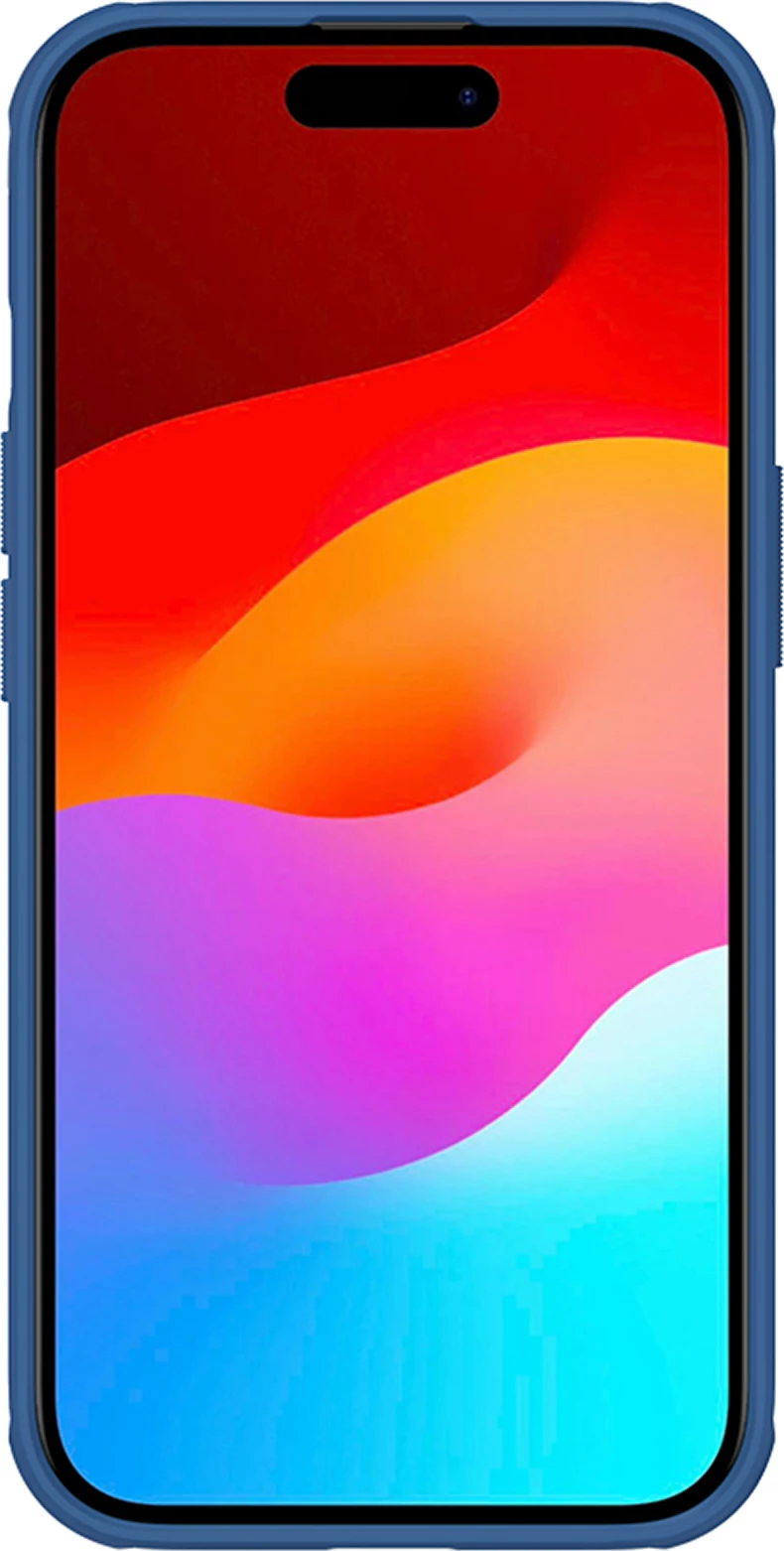 Mbështjellës Nillkin Super Frosted Shield Pro për iPhone 15 Plus, Blu