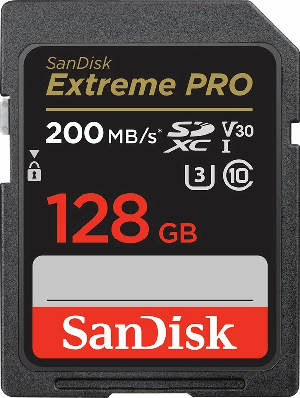 Kartë memorie SanDisk Extreme PRO SDXC 128GB, 200MB/s