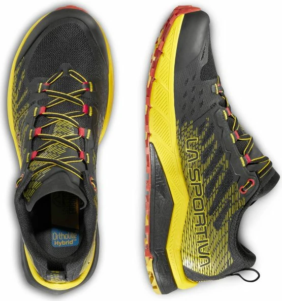Atlete për meshkuj La Sportiva Jackal II, të zeza dhe të verdha