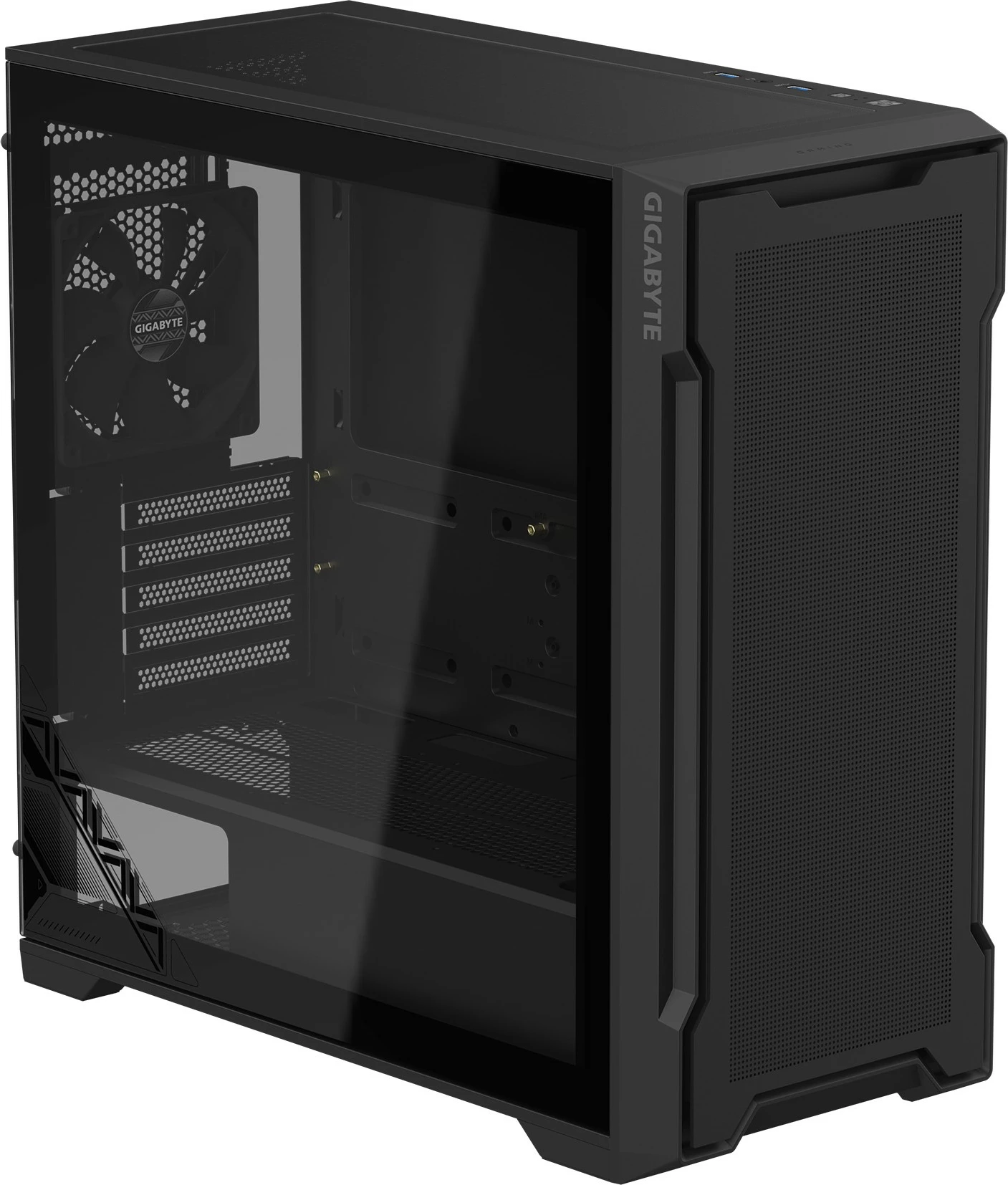 Kasë Gigabyte C102 Glass, Midi Tower, ATX, Mini-ATX, Mini-ITX, e zezë