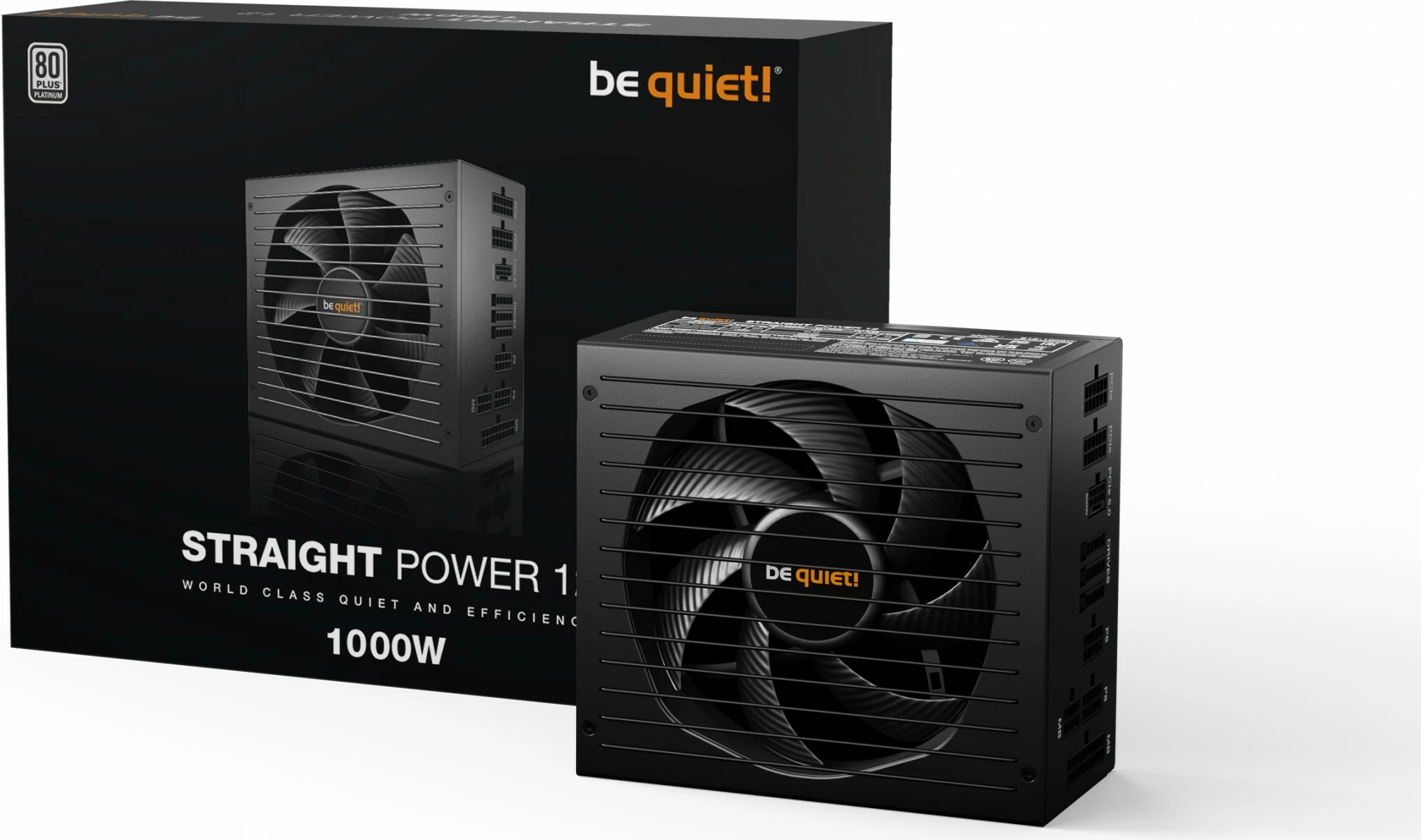 PSU Be Quiet! BN338, 1000 W, 80 PLUS Platinum, Modular