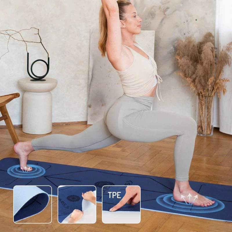 Tapet yoga HMS YM10, i kaltër