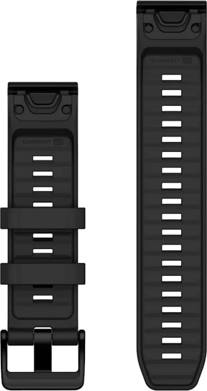 Rrip për smartwatch Garmin QuickFit® 22 Bands, Black Silicone