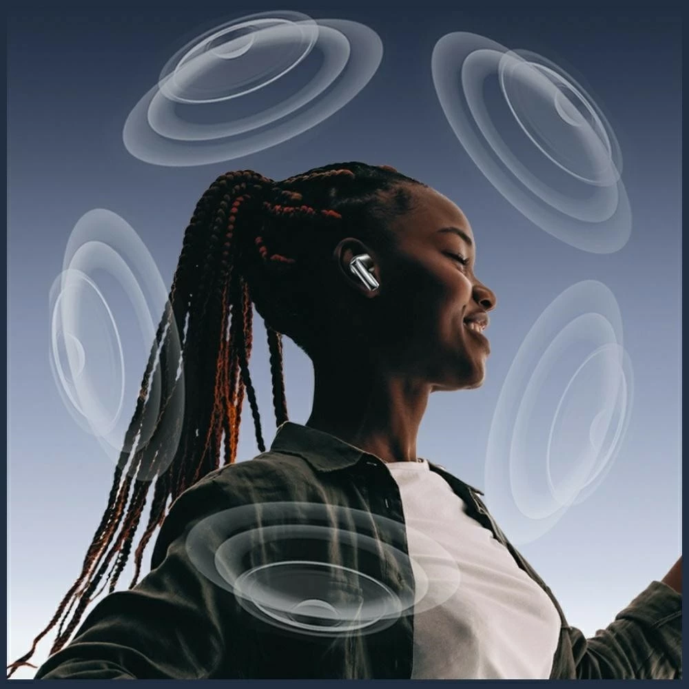 Kufje Bluetooth TWS AWEI TP100, Bluetooth 5.4, ENC, etui me ekran LCD, 20 orë, e zezë