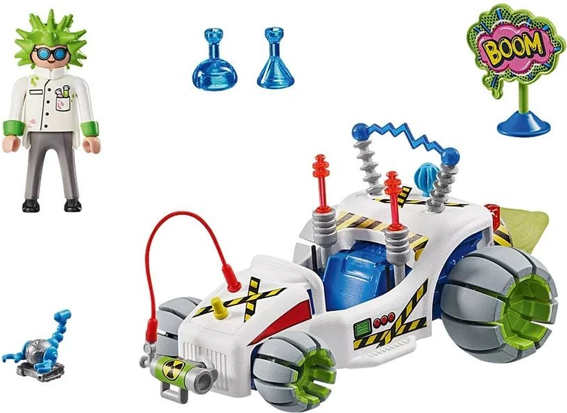 Set lodrash Playmobil Funstars 71633, profesor, gokart, 40 pjesë